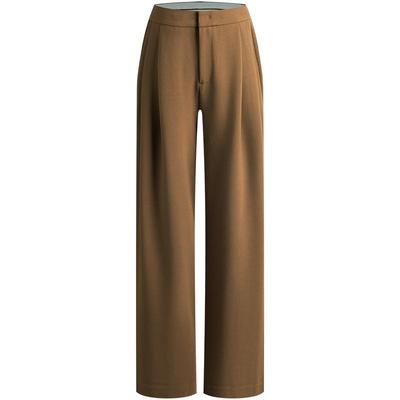 Navigare高腰通勤直筒休闲裤