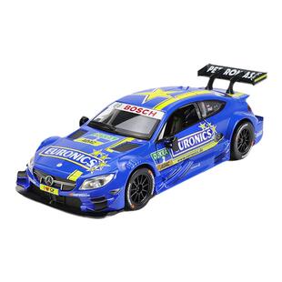 拼装仿真合金汽车模型1:32奔驰C63奥迪RS5益智儿童玩具彩珀成真