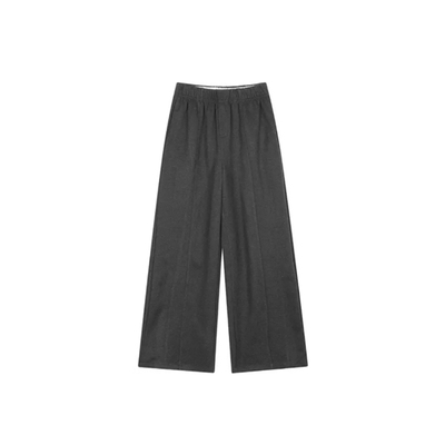 咖色毛呢阔腿裤含金量还在上升!