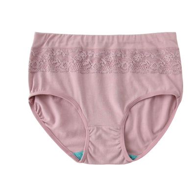 内裤女纯棉高腰抗菌蕾丝AB棉质