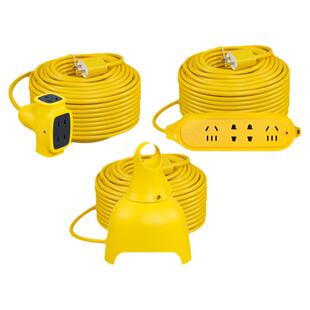 公牛插座电动瓶车充电延长线插排带线插接线板长线拖线板20/30米