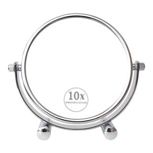 台式化妆镜双面高清欧式3/5/10倍放大梳妆学生宿舍桌面便携小镜子