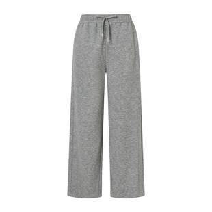 POLOWALK女装2025秋冬裤新款女士针织裤加绒休闲裤子直筒裤长裤