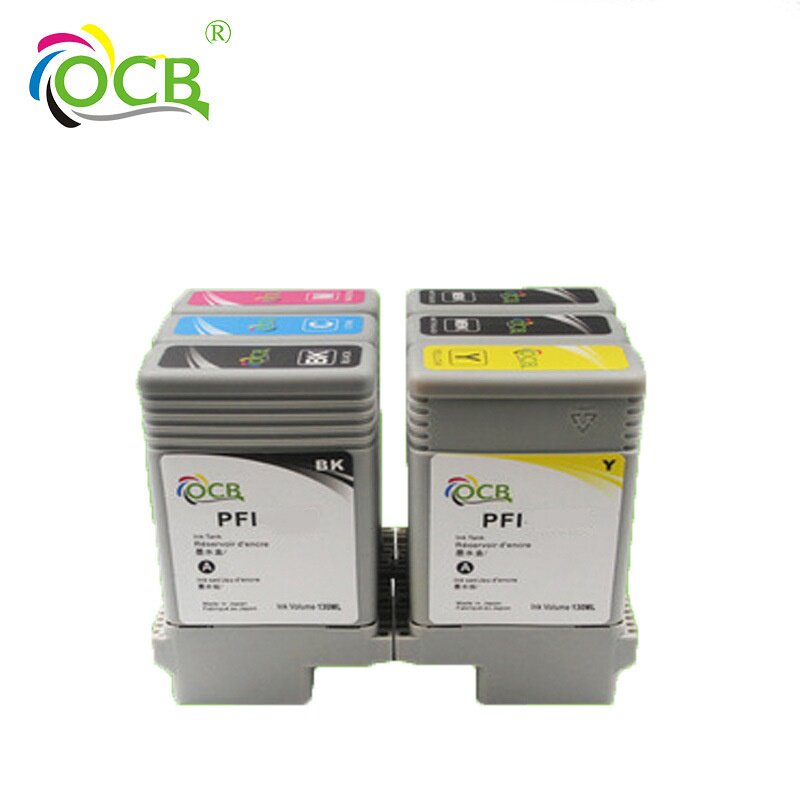 兼容佳能PFI-120墨盒带颜料TM200/205/300/305芯片进口墨水打印机