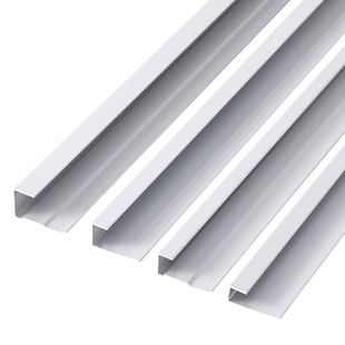 护墙板收口条工字型白色收边条铝合金碳晶板线条阳角木饰面收边条