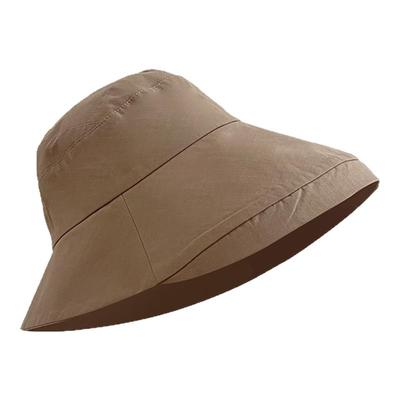 渔夫帽女大头围大码防晒帽大帽檐遮阳帽防紫外线旅游帽赫本风帽子