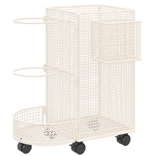 瑜伽垫收纳筐带轮健身器材收纳家用篮球收纳架羽毛球拍哑铃置物架