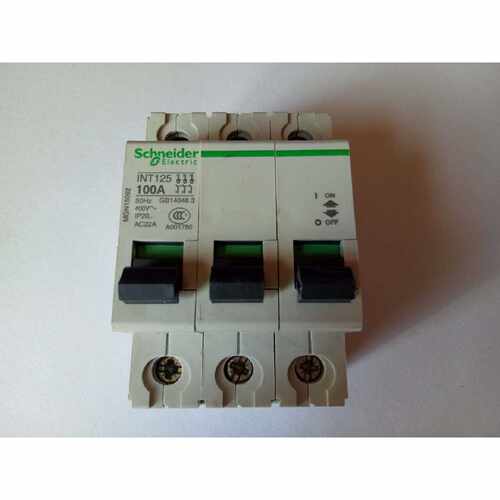 议价全新原产正品 施耐德 Schneider 小型隔离开关 INT125 3P 100