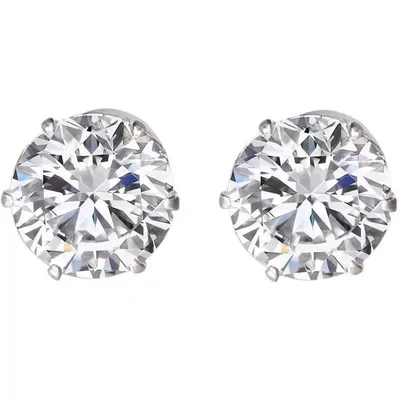 免打耳洞磁吸耳钉锆石耳骨钉女