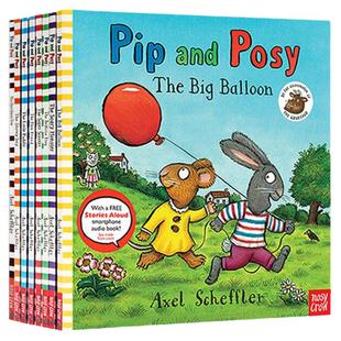 波西和皮普英文绘本 Pip and Posy the friendly snail 进口英文版原版英语绘本平装 Axel Scheffler儿童情商培养启蒙图画书