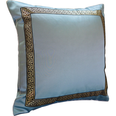 纯色回纹红木新中式枕套沙发靠垫