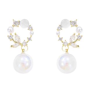 独特设计珍珠款螺旋耳夹女轻奢精致韩系无耳洞耳环2025年新款耳饰