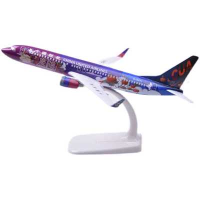 合金实心737-800中国联合航空连云港号客机飞机模型包邮买一送一