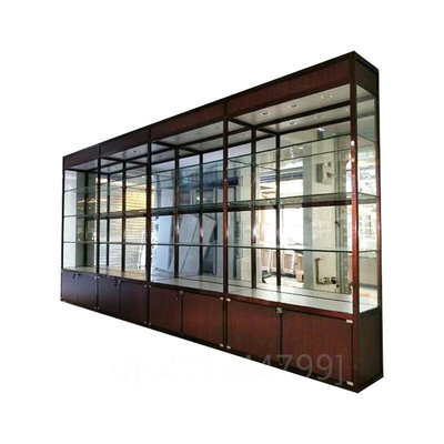 。烟酒茶叶珠宝精品展示货架办公室陈列柜多层钢化玻璃展示柜样品