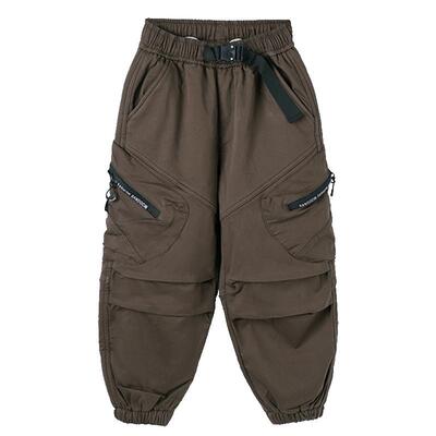 半度闲秋冬男童原创工装裤裤子