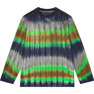 [扎染]蓬马大童T恤长袖非遗工艺棉质春装男女儿童pomme de terre