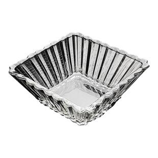 水晶玻璃碟四宫格干果盒餐具分格盘子托盘果盘水果盘带盖碗高颜值