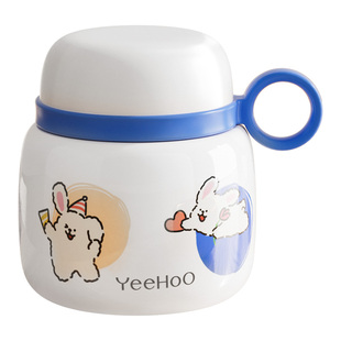 英氏婴儿宝宝辅食闷烧杯儿童保温杯焖烧壶月子汤杯外出保温饭盒桶