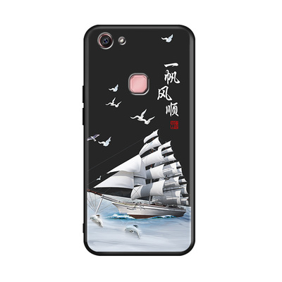 luckrider适用于vivoy79手机壳y79a网红新款v7plus妈妈用v1voy75s 4g版。维沃y73小众ins全包防摔v1731ca国风