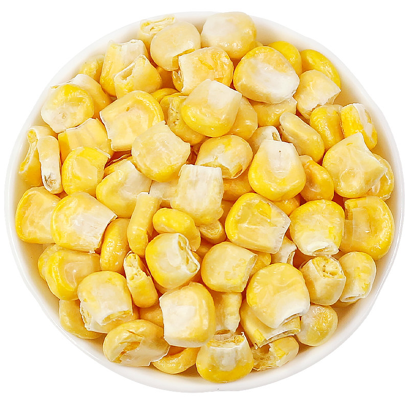 冻干玉米粒干即食脱水熟打豆浆甜嫩水果玉米榨汁果蔬丁碎烘焙商用