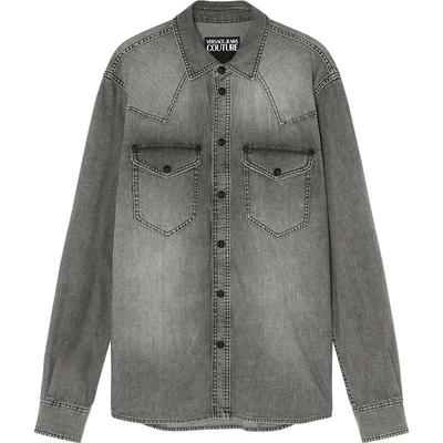 【季末优惠】VERSACE JEANS COUTURE 男士Logo丹宁衬衫