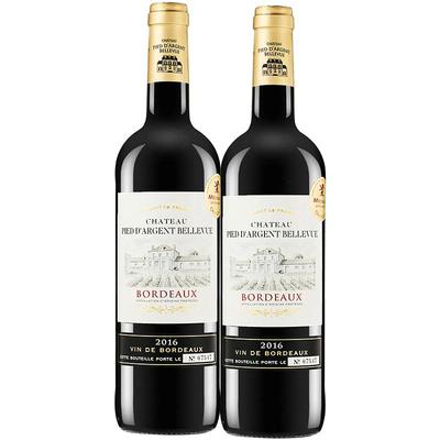 法国波尔多银麓谷干红葡萄酒2瓶