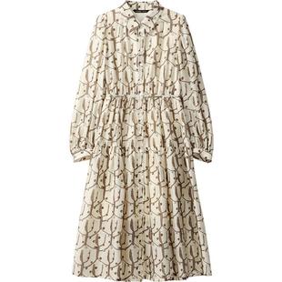 播商场同款Houzichao联名连衣裙女春夏收腰长裙BDR3LD1987