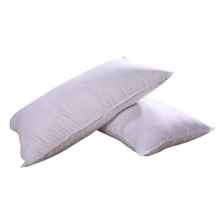 宾馆酒店床上用品单人全棉枕头套纯白色贡缎加密加厚条纹纯棉枕套