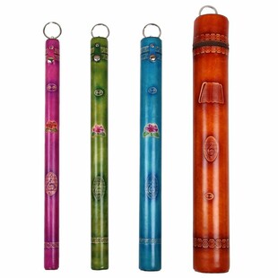 扬琴琴竹筒扬琴毽子筒牛皮材质扬琴配件小号中号大号特大号新款