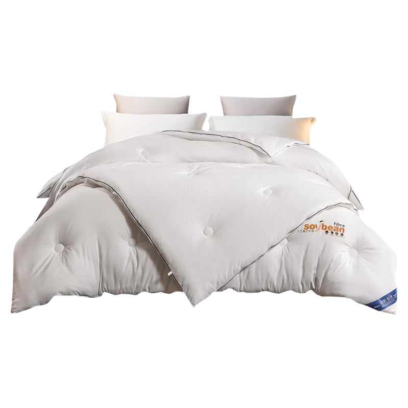 A类大豆纤维被抗菌二合一子母被加厚保暖冬被春秋被芯拉链款被褥