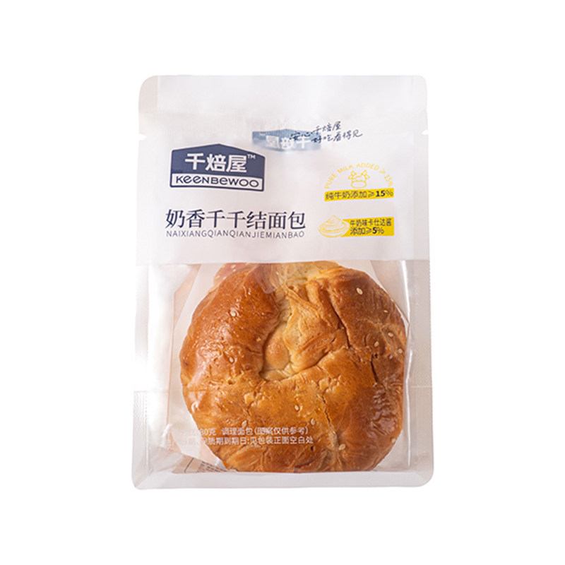 千焙屋奶香千千结小面包8袋吐司