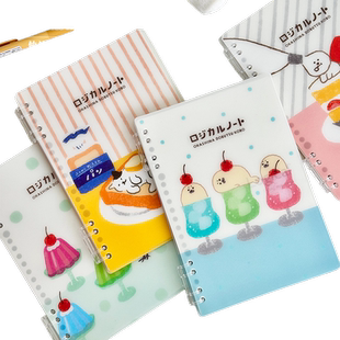 nakabayashi仲林古川纸工活页笔记本本子A5活页本可拆卸夹扣环不硌手线圈本高颜值外壳高颜值