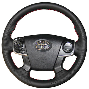 专用于丰田七代凯美瑞手缝方向盘套把套专车专用全包半包原厂真皮