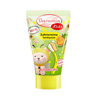 德国进口达罗咪儿童牙膏3-6-12岁换牙期含氟防蛀护龈男童女童牙膏