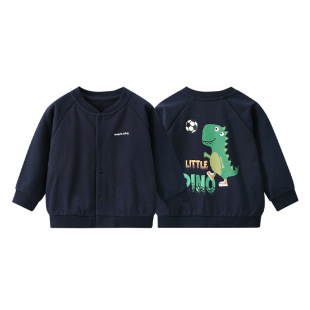 宝宝薄外套春秋男童卫衣儿童棒球服秋装小男孩纯棉婴幼儿衣服外穿
