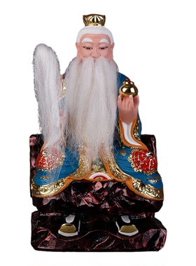 六壬仙师神像铁板祖师像六任先师像树脂彩绘家用供奉工艺摆件