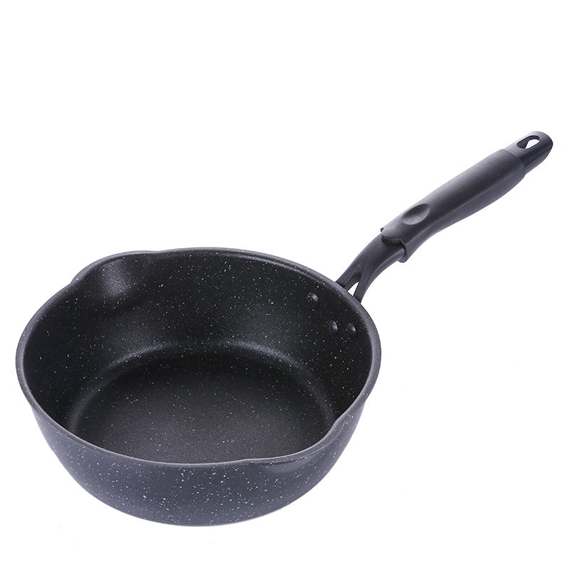 加深平底鍋不粘鍋煎蛋小煎鍋麥飯石家用炒菜鍋電磁爐燃?xì)庠钸m用