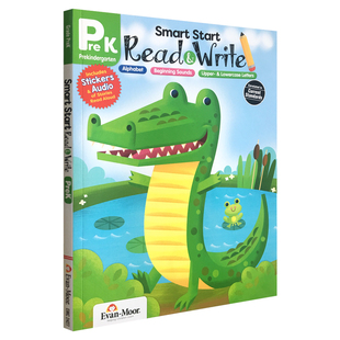 Evan-Moor Smart Start Read &Write 聪慧启蒙系列 有声阅读与拼写 幼儿园小中班到一年级 少儿英语 原版进口 英文书趣味性