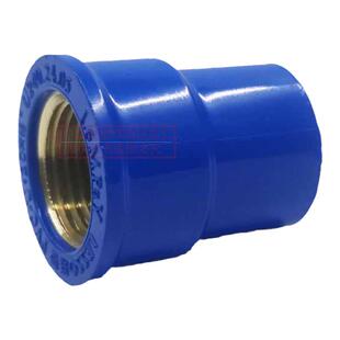 联塑PVC-U给水蓝色金属内丝直接头20-75内丝直通异径等径内牙4分