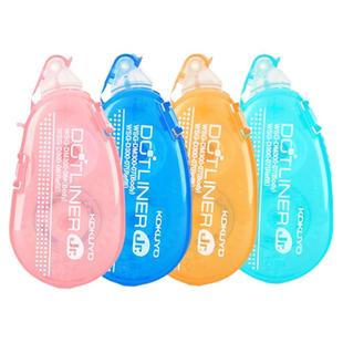 优惠装日本国誉KOKUYO点点胶可换替芯DM300黏胶贴修正带式双面胶无痕学生专用办公手账工具手工少女胶带透明