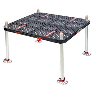 海锐钓台激光新款超轻镂空加粗腿大地爪野钓便携折叠水库钓鱼平台