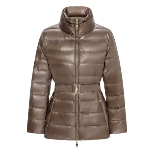 【远红外发热】Scofield女装亮面排骨羽绒服立领拼接2025秋冬新品