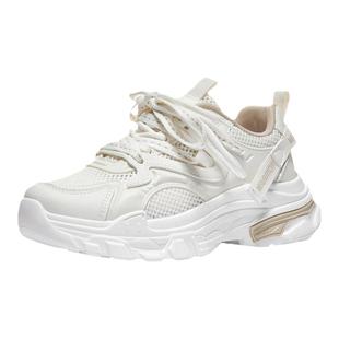 回力女鞋老爹鞋女款2025新款冬季加绒保暖运动鞋休闲厚底小白鞋子