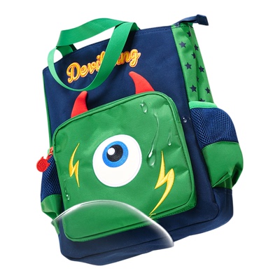 小恶魔儿童补习袋大容量手提两用