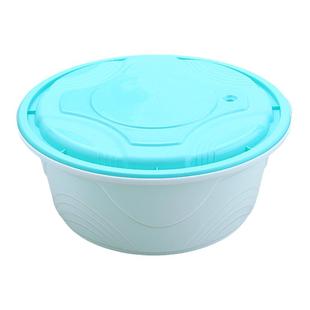 防盗一次性餐盒加厚圆形1000ml锁扣外卖快餐便当打包可定制logo