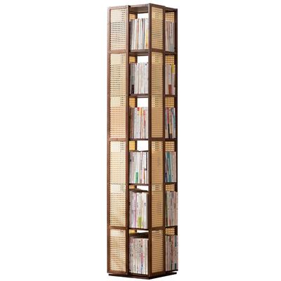 360度旋转书架书柜省空间儿童落地绘本架简约家用学生简易置物架