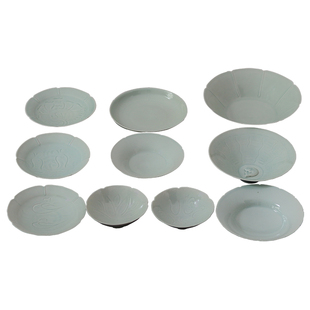 复古宋代湖田窑影青釉家居实用餐具斗笠碗小碟小果盘壶承知否同款