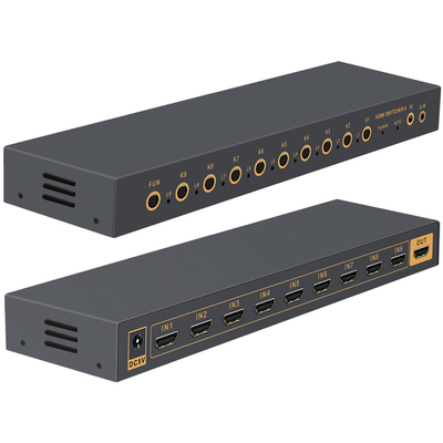 王视HDMI切换器9进1出2.0版4K