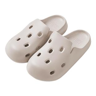 三利洞洞鞋女夏季防滑拖鞋防臭外穿户外凉拖鞋男士2025新款穆勒鞋