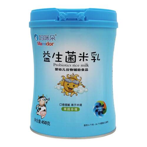 妈咪朵益生菌米乳婴幼儿辅食营养米粉米糊6-36月宝宝米乳450克